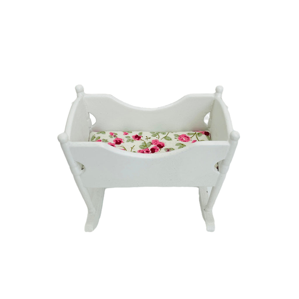 Floral Rocking Baby Crib
